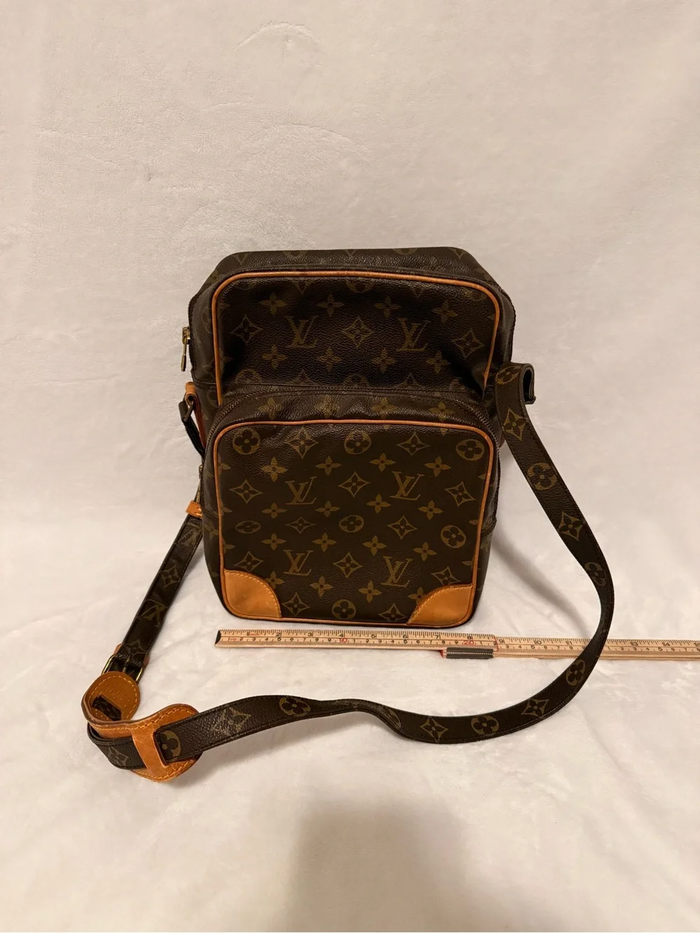 Louis Vuitton Amazone Shoulder Bag GM Brown Canvas 881 TH